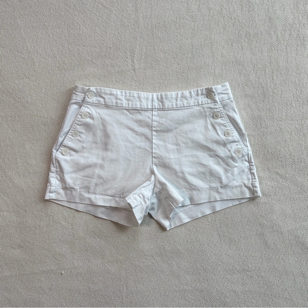 Banana Republic | White Cotton Shorts